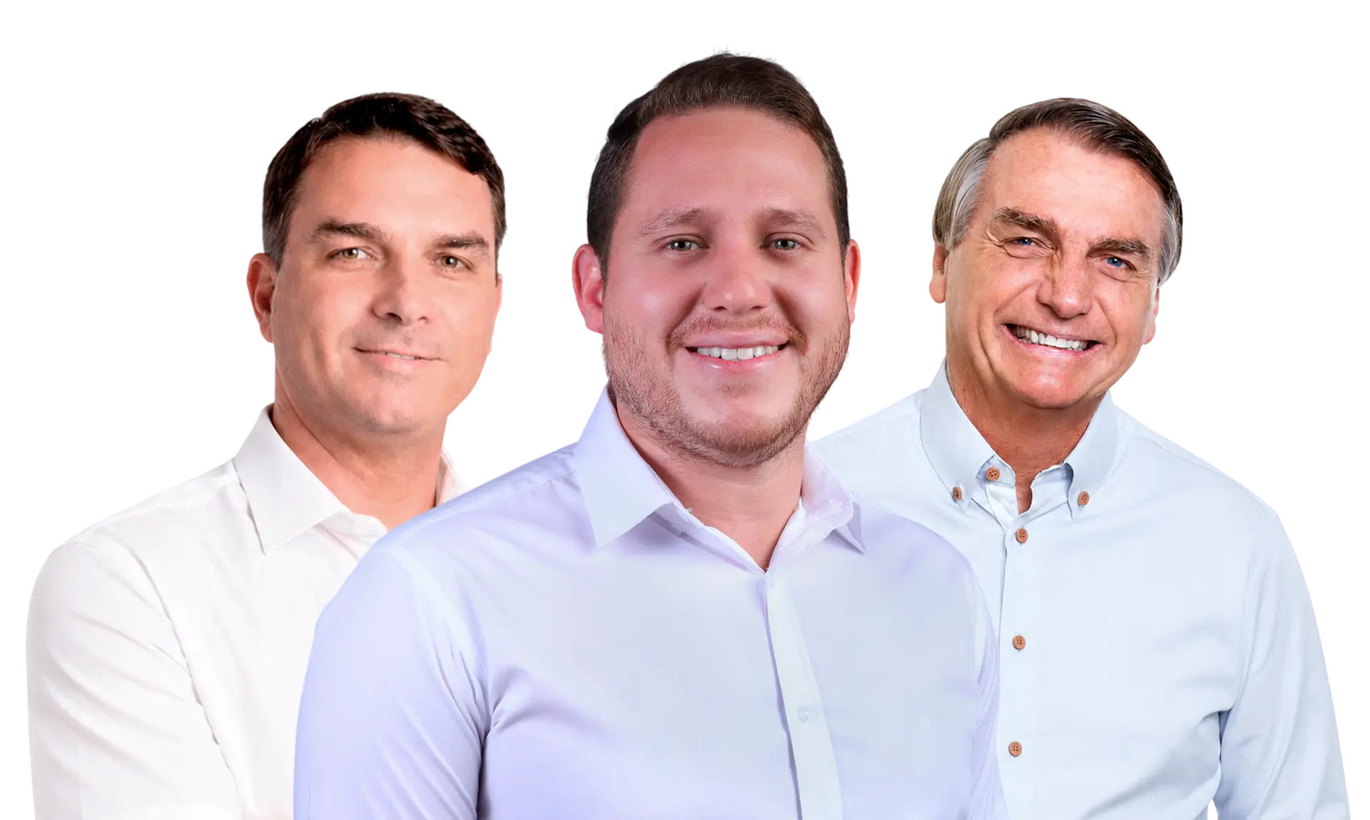 Danyel Araújo ao lado de apoiadores